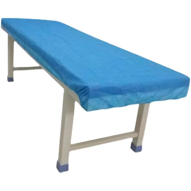 OEM Blue SMS PP Non Woven Bed Cover Disposable Supplies