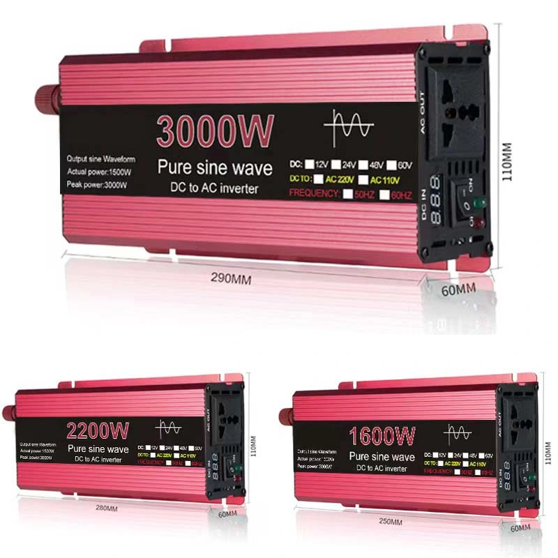 2000W 12V 220V Power Inverter DC 12V 24V to AC 110V 120V Power Converter for Car Voltage Transforme