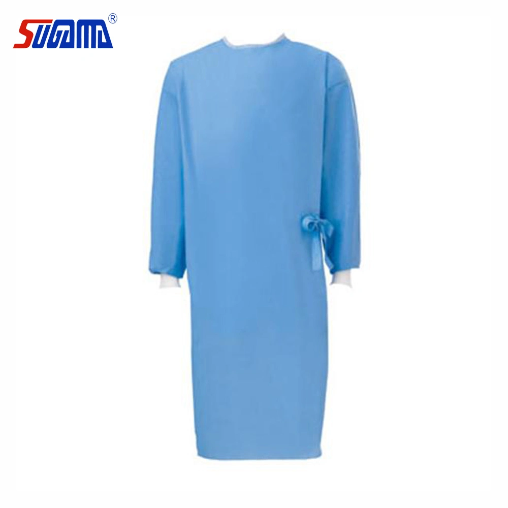 Disposable Eo Sterile AAMI Level1/2/3/4/ SMS/PP+PE Surgical Gown ISO Approved Cheap Price Manufacture Supply