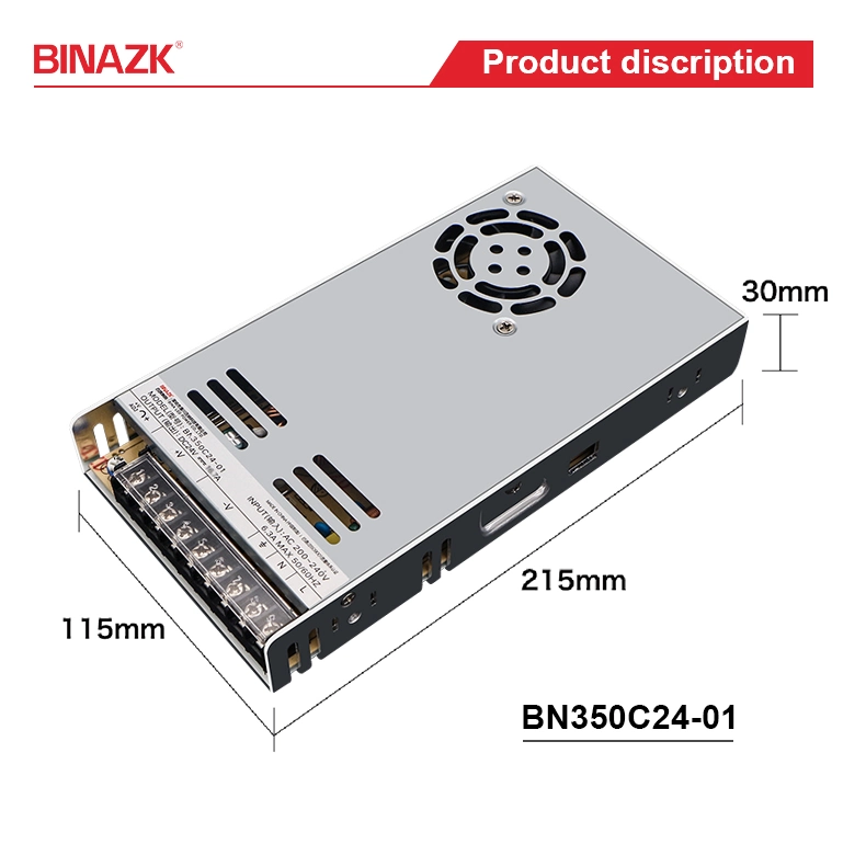 Bina S-350-24 12V 24V 48V 350W 400W AC DC Single Switching Power Supply Industrial SMPS