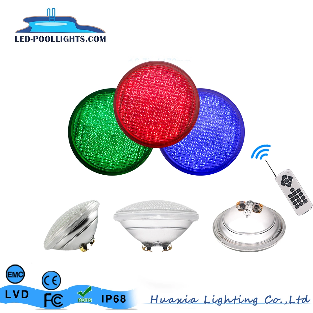 Thick Glass AC12V 24W RGB PAR56 LED Underwater Light Swimming Pool Lamp