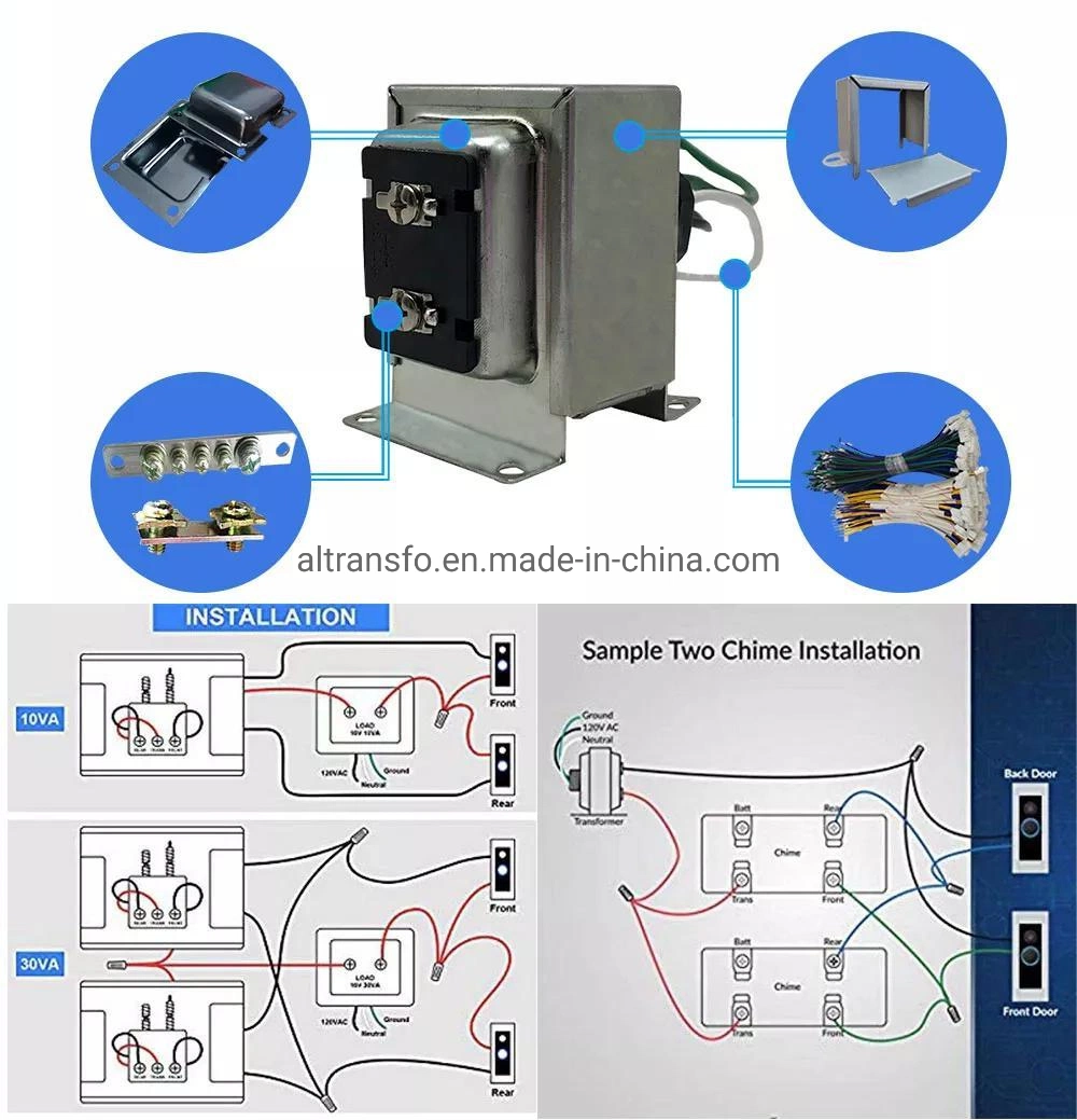 10VA/20VA UL Control End bell transformer