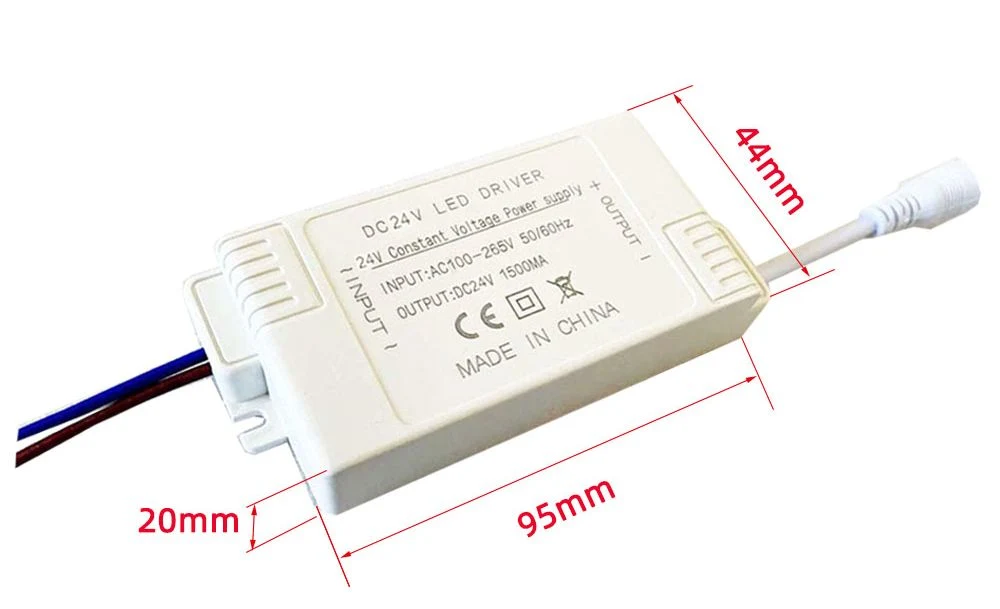 DC 24V 1500mA 1.5A Power Supply Super Thin Housing 36W LED Driver 03