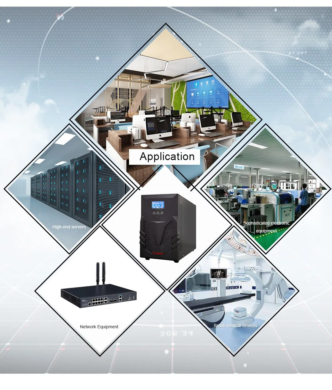 CCTV Camera Usage Mini UPS Current&Voltage Protection Uninterruptible Power Supply 8 to 16 Hours Working Time