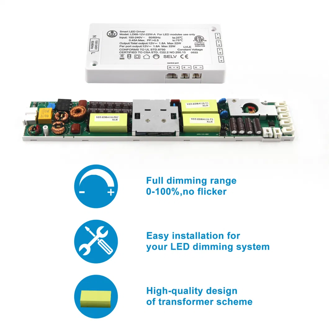 100-240V DC12V LED Power Supply Super Slim Smart LED Driver