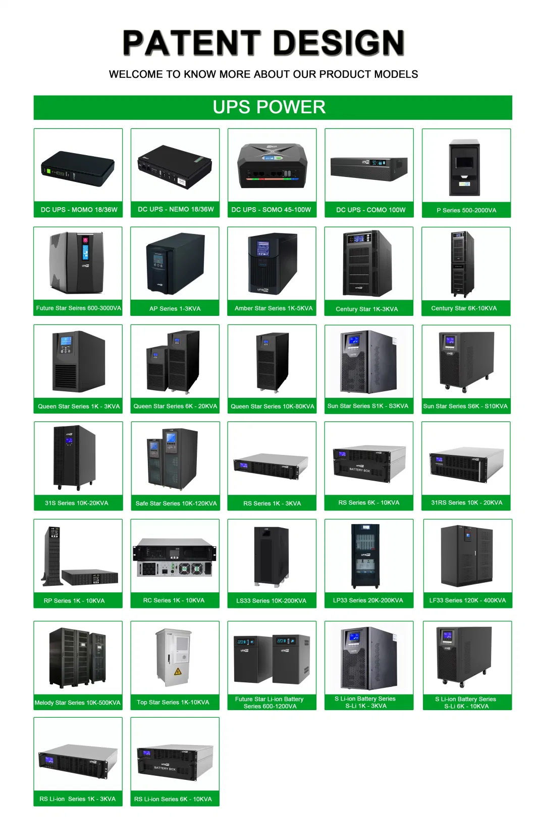 1kVA 1kw External Battery Rack Tower UPS with Manual Rotatable LCD Screen UPS for Servers