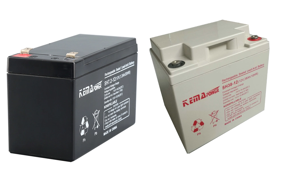 Sh38ah 12VDC Free Maintenance Floating Charge AGM Battery for UPS