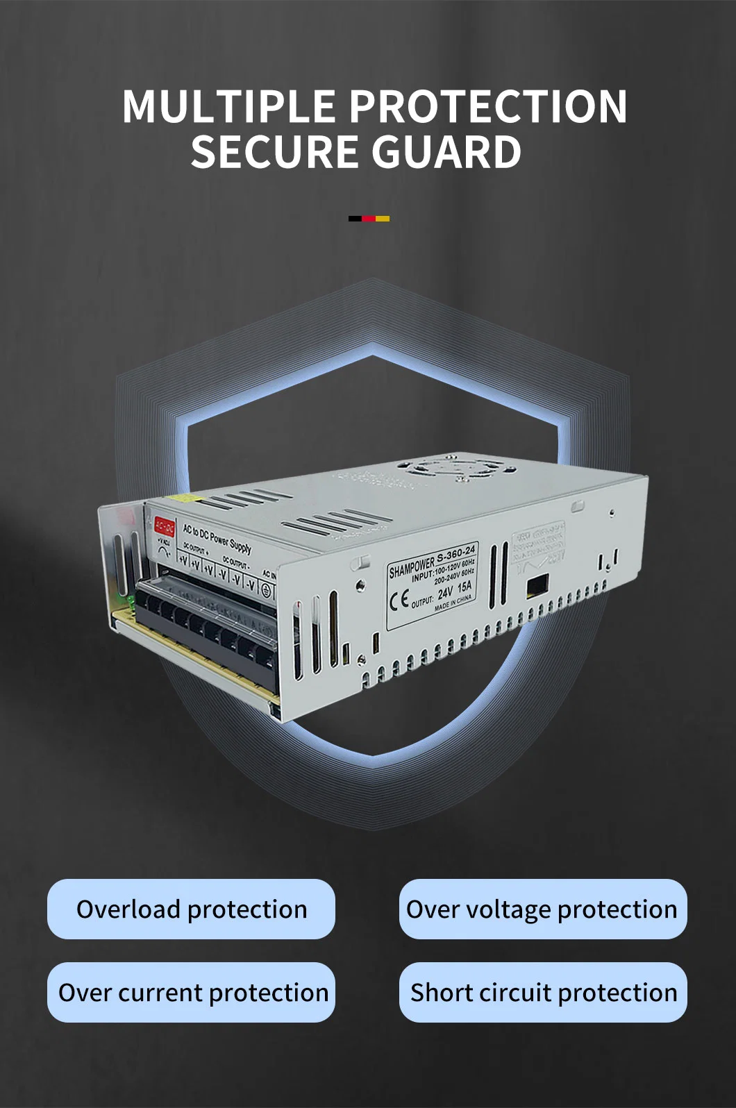 DC 24V 15A 360W 3D Printer Switching Power Supply