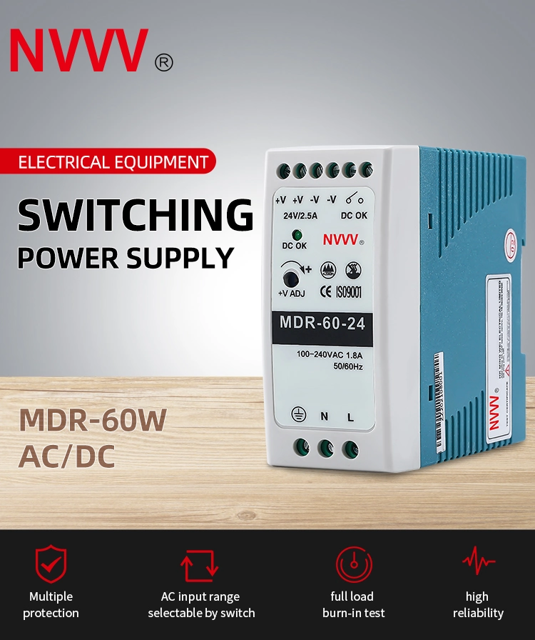 Mdr-60W-24V Switching Power Supply AC/DC DIN Rail Power