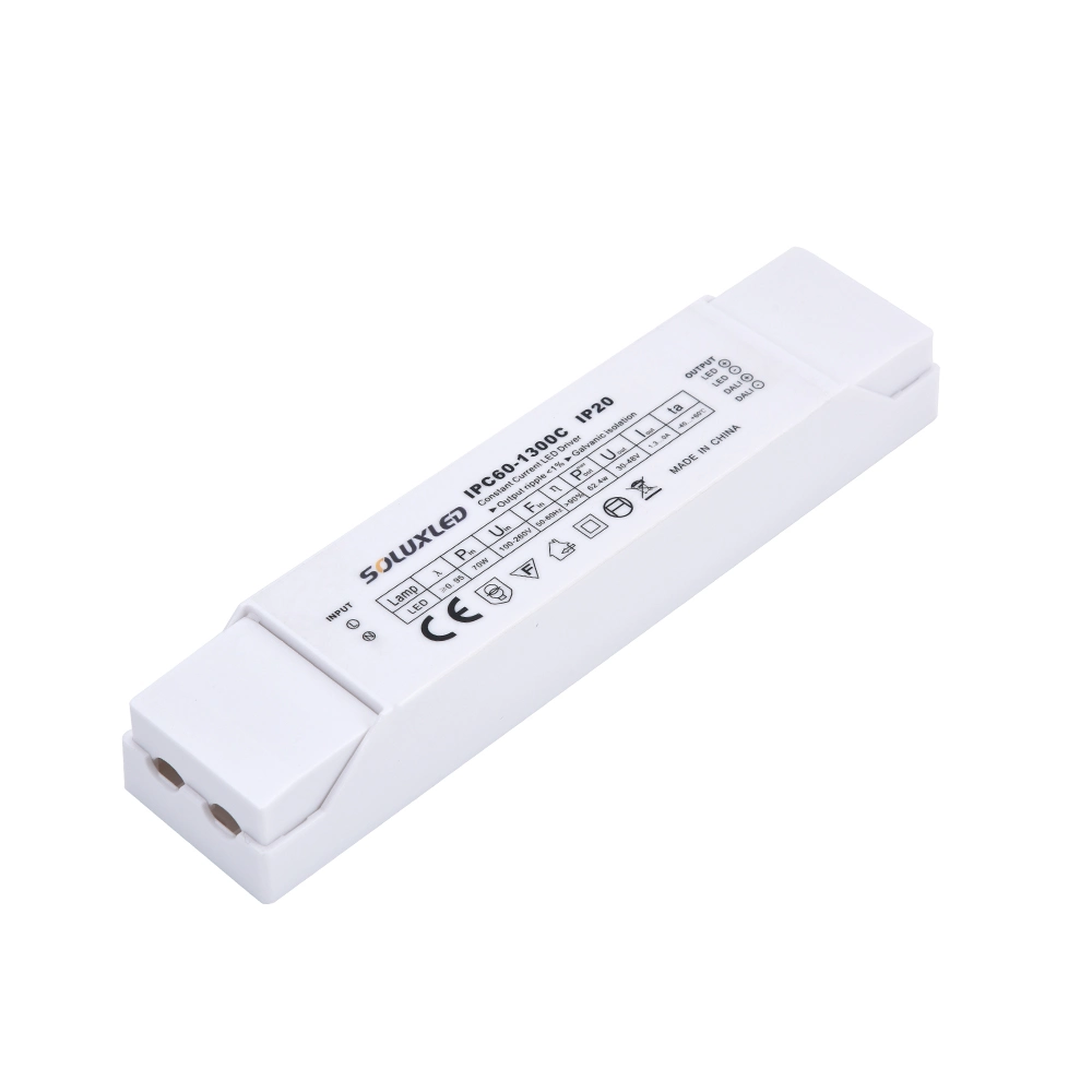 Dali Dimmable LED Driver Constant Current 230VAC 60 Watts 30-48V 1300mA