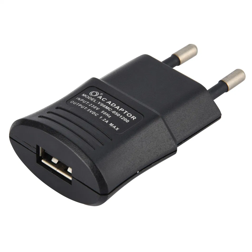 5V 1.2A 6W DC USB Adapter for iPad and Phone