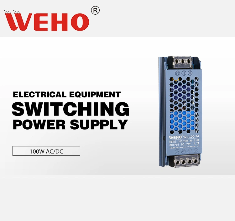 High Efficiency Power Supply Wl-100-24 Constant Voltage 100W 24V 4.2A Single Output SMPS