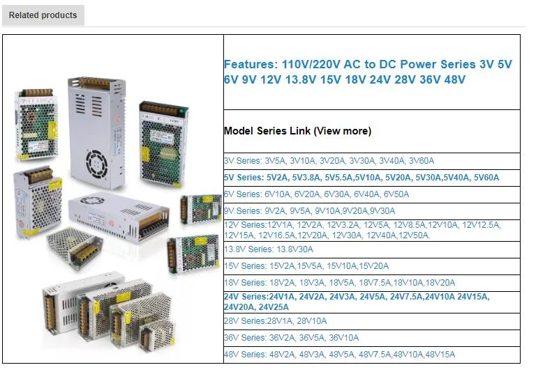 Good Quality DC 12V 30A Power Supply 360W Switching Power Supply