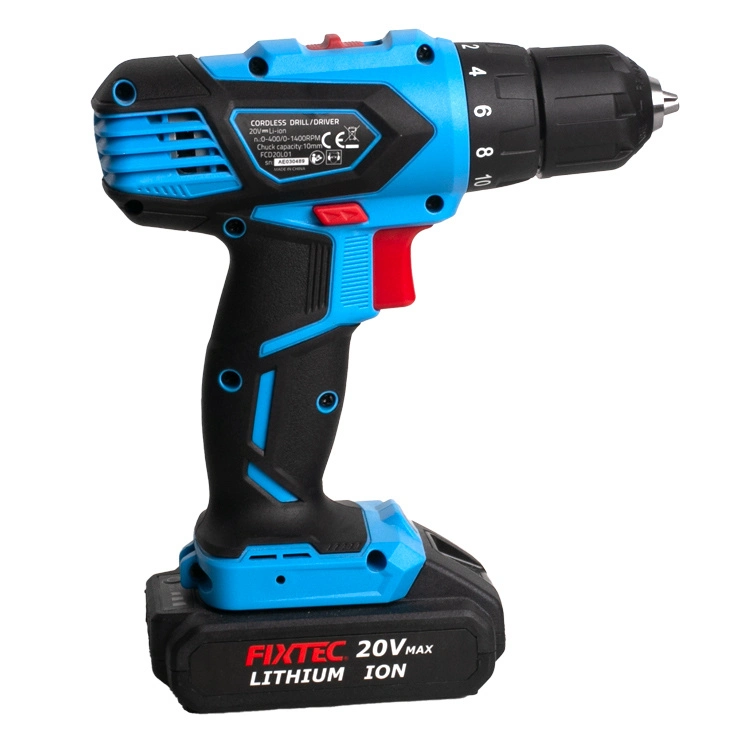 Fixtec Power Tool 12V 10mm Li-ion Cordless Drill/Driver