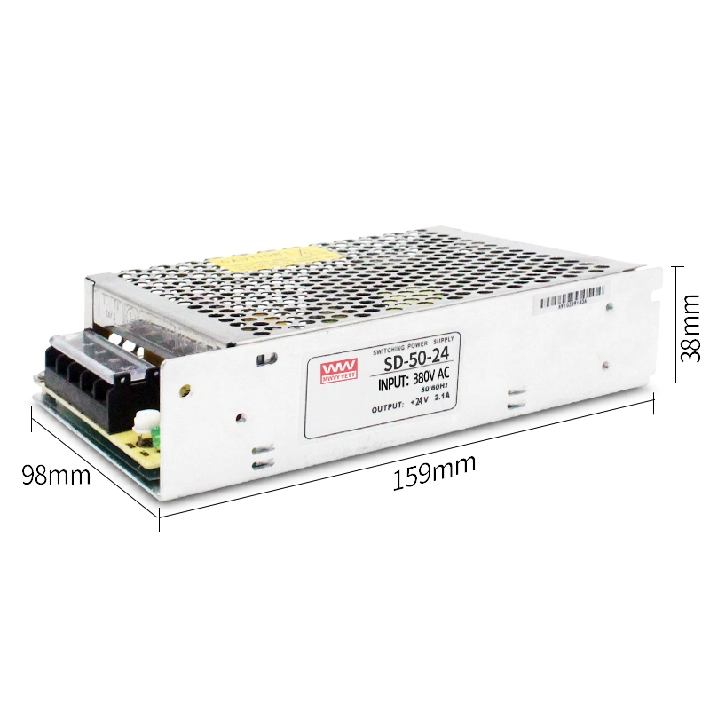 SD-50-24 50W 24V 2.1A Mwvy Vety Switching Power Supply LED Power Supply Single Output 50W 24V Switching Power Supply