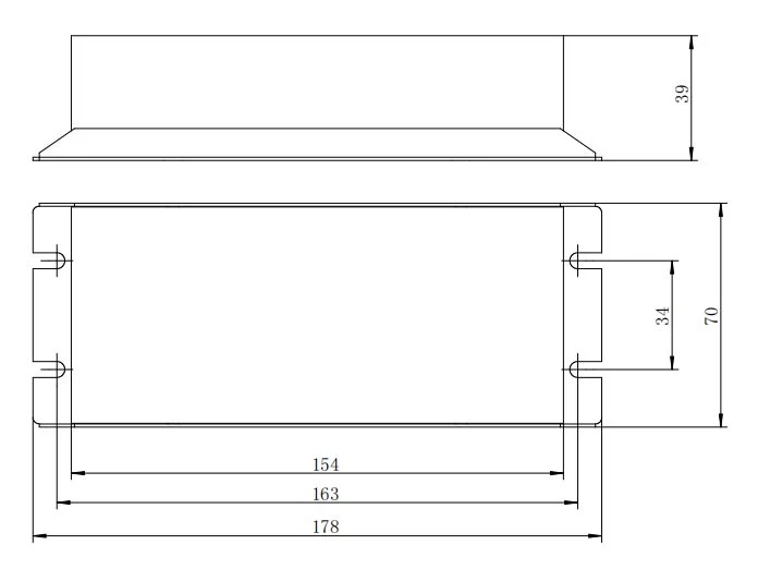 150W 1-10V Isolated Dimming Constant Current LED Drivers with Surge 4kv Protection