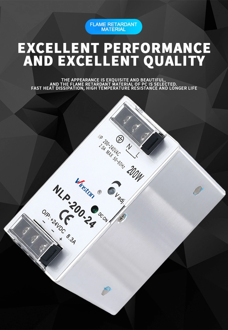 Nlp-200 200W 12V 24V 8.3A 15A Intelligent AC to DC SMPS