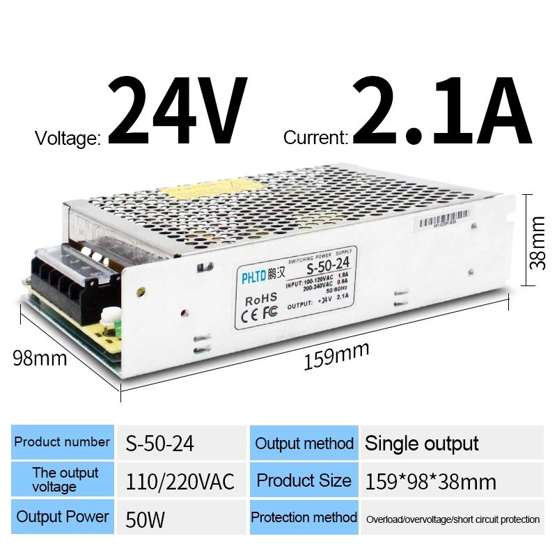 110V 220V AC to DC 5V 12V 24V 36V 48V LED Switching Power Supply SMPS 1A 2A 3A 5A 8A 10A 20A 30A 40A 50A