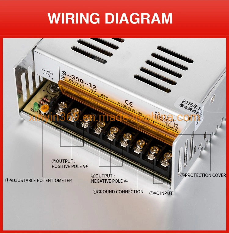 Single Output Switch Mode SMPS 12V 24V 48V 350W Power Supply