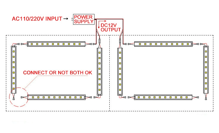 12V 1.5A 18W Output Ultrathin Lightbox LED Strip Power Supply