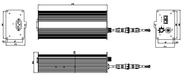 800W Dimmable LED Power Supply for LED Grow Light