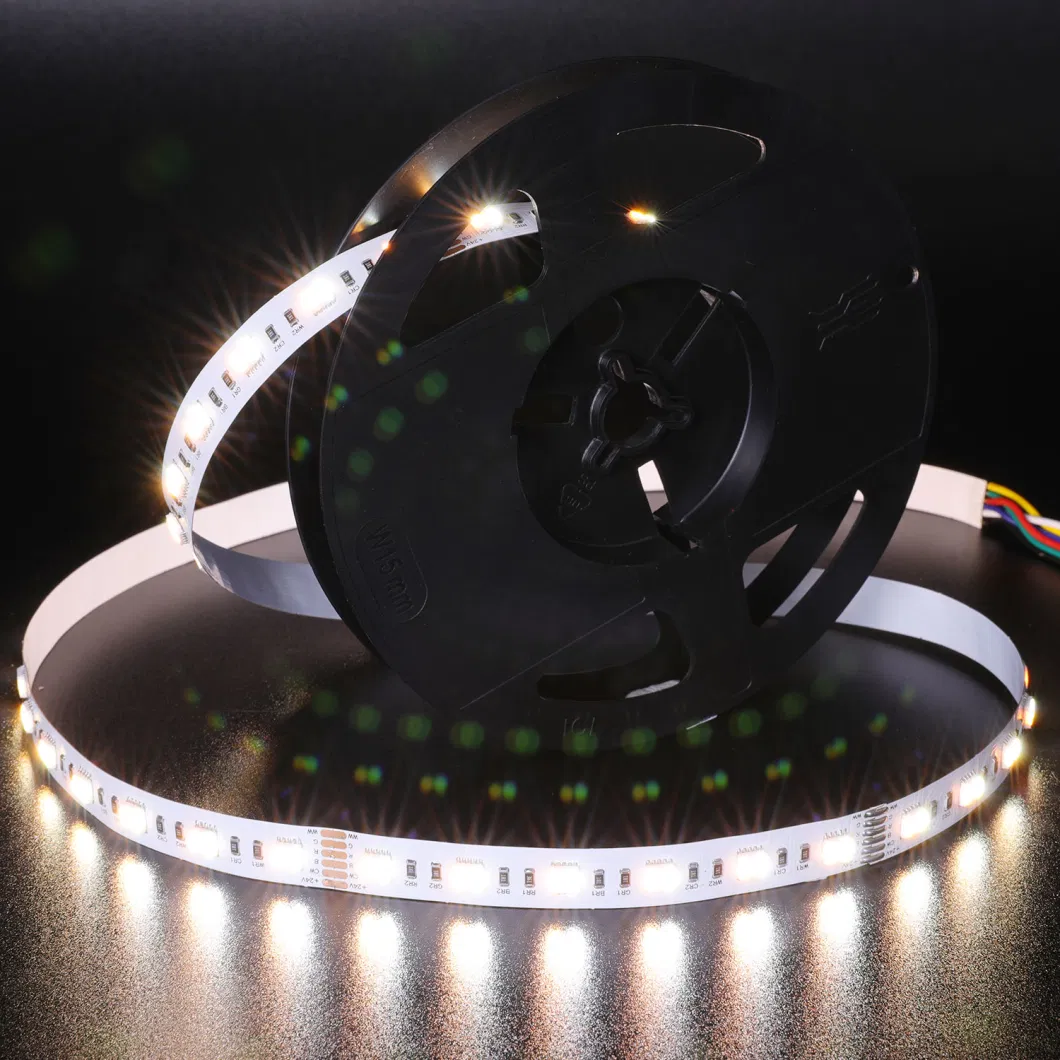 RGBCW 60LEDS/m 12V 24V Led Light Colored Flexible Waterproof LED Strip Lamp