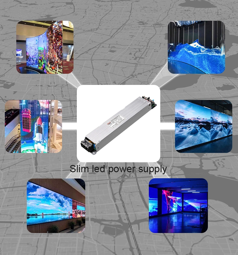 Binazk 100V-240V Input 5V 200W 300W 400W Switching Power Supply for Transparent LED Display Screen