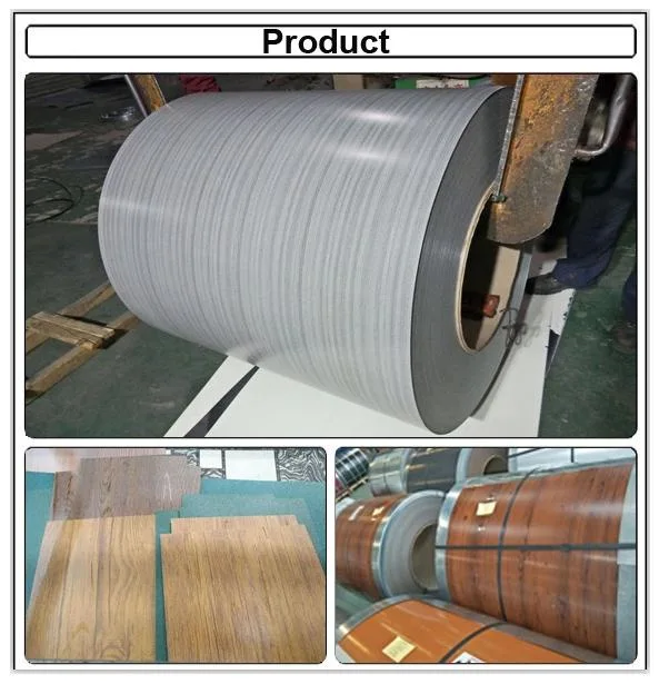 Wooden/Flower/Brick Pattern PPGI Prepainted Galvanized Metal Steel Coil