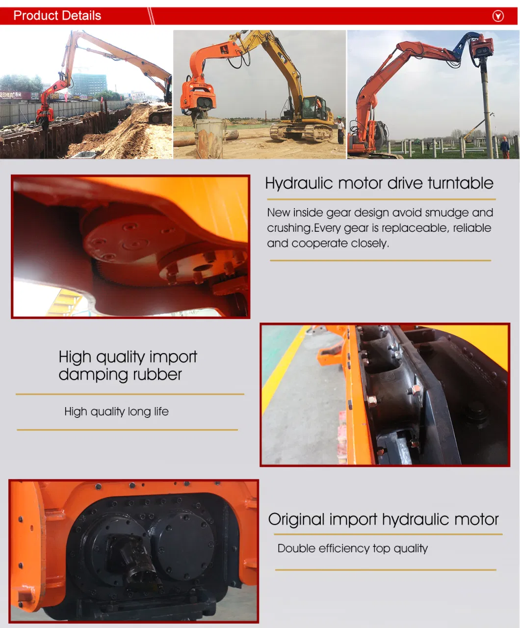 How to Driver Steel Pipe/Tube Pile? Please Pay Close Attention to Beiyi Vh-350 Pile Driver!