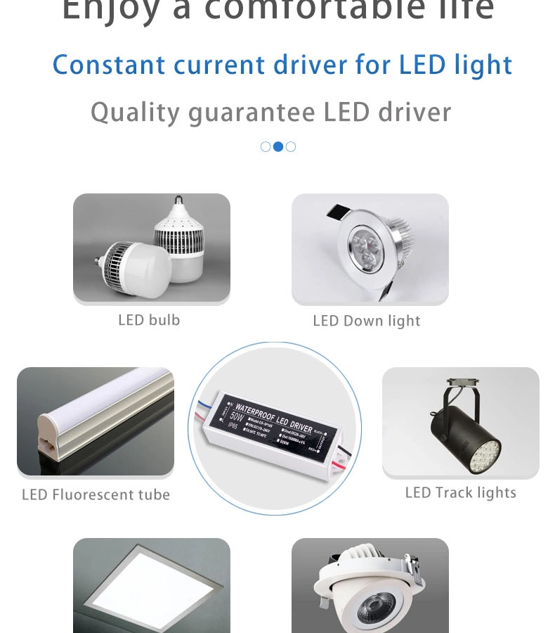 Basic Customization 10W/20W/30W/40W/50W/60W LED Driver Constant Current Power Supply