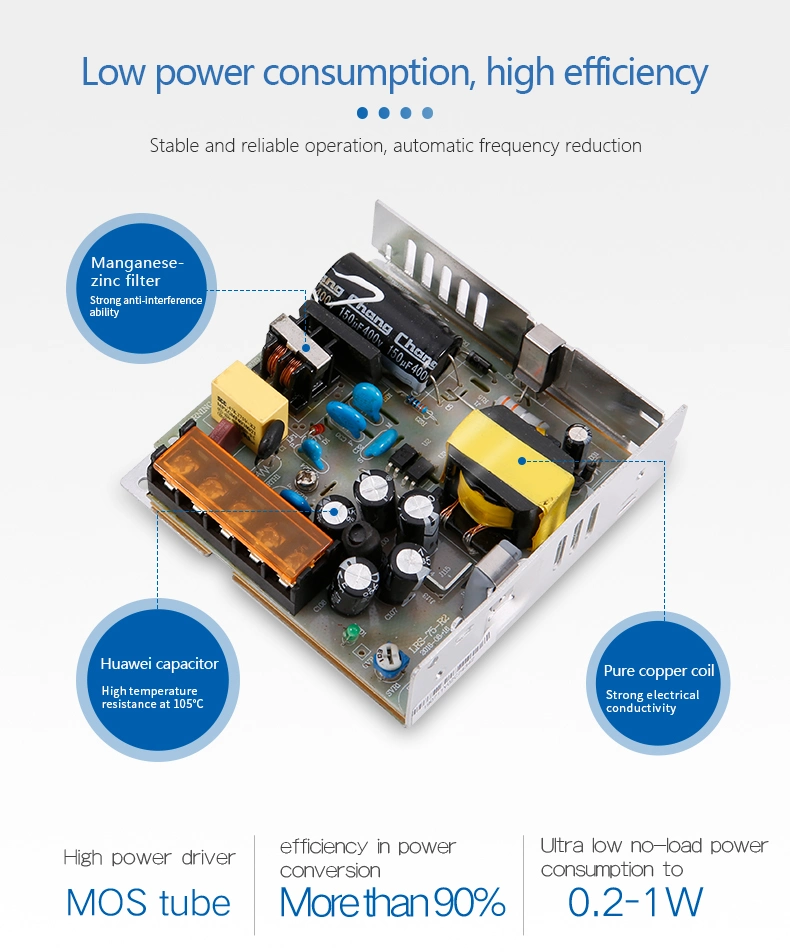 Switching Power Supply Lrs-75-12 Single Output 75W 12V 6A SMPS