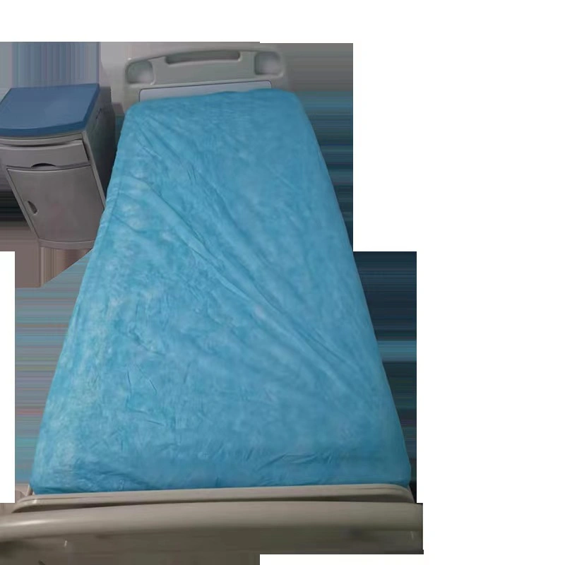 OEM Blue SMS PP Non Woven Bed Cover Disposable Supplies