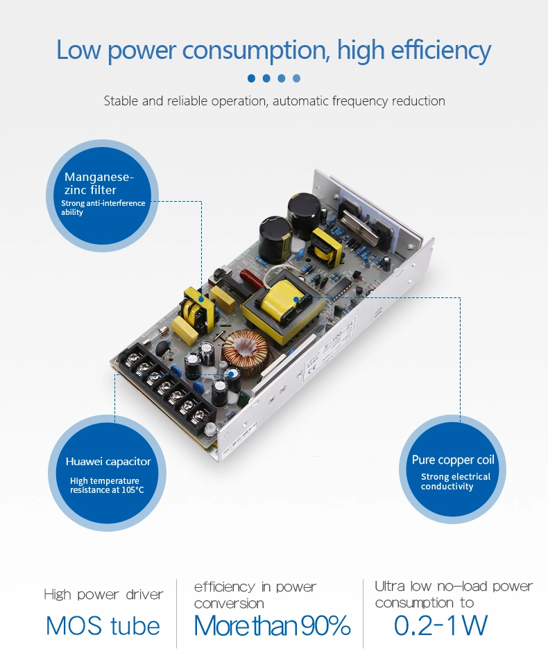 Simple Regular CE Switching Power Supply S-100-24 100W 24V Single Output SMPS