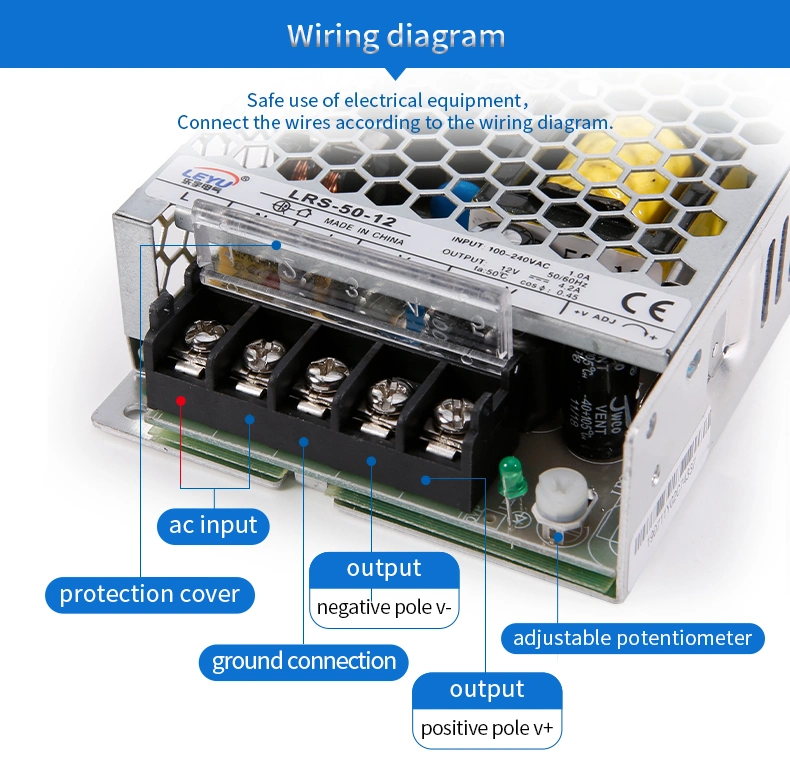 50W 48V 110V/220VAC DC48V Power Supply