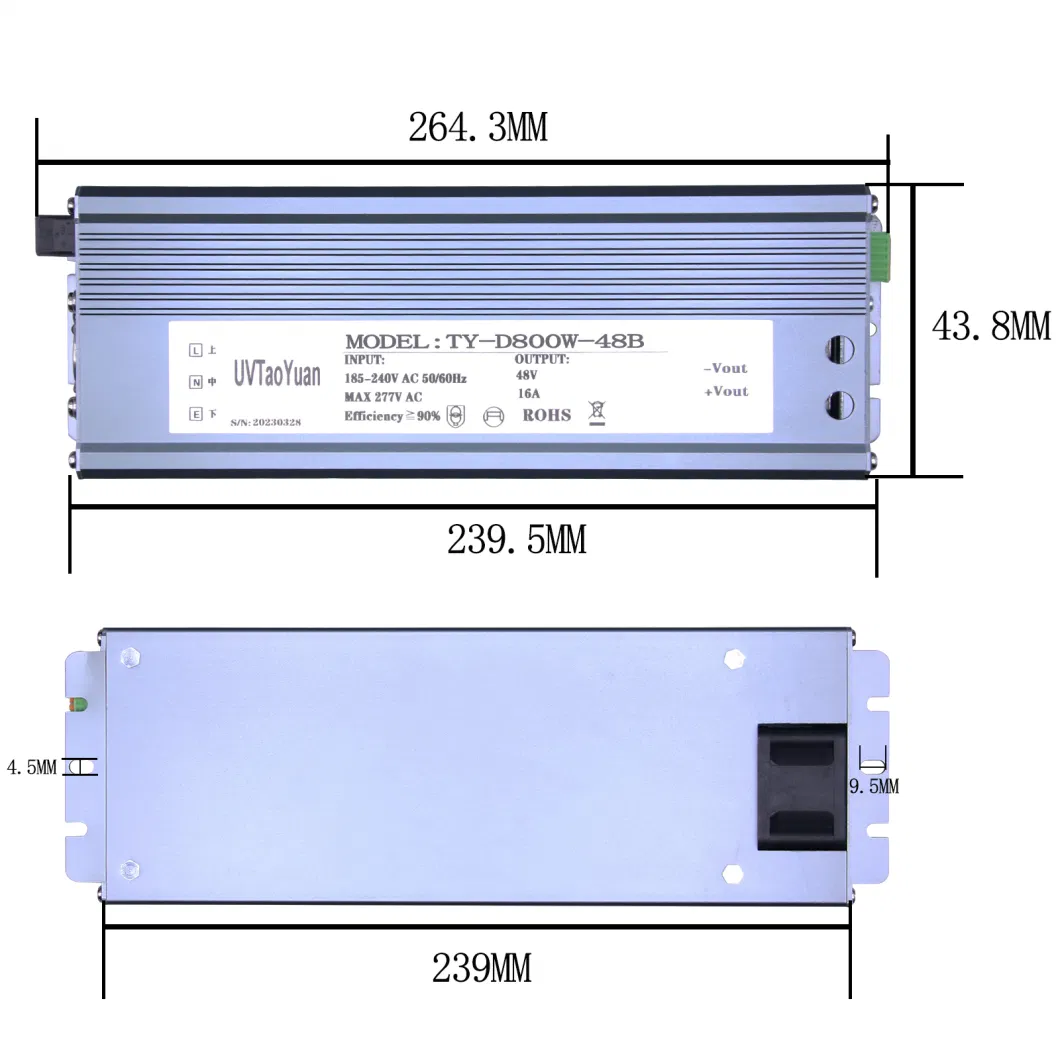 LED 800W 0-10V Dimmable High Power Driver for LED/UV LED Modules LED Constant-Current Power Supply 800W