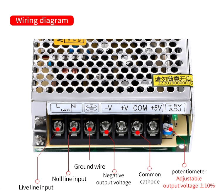 T-50A 50W 12V DC Power Supply 50W Triple Output Switching Power Supply