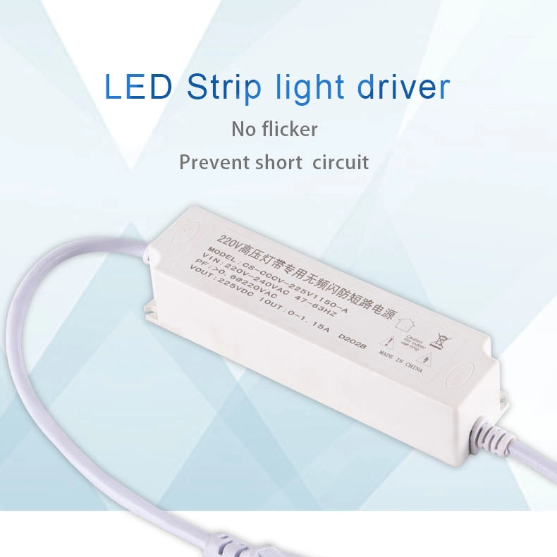 LED 150W Strip Light Driver No Flicker Short Circuit Protected 220V High Voltage