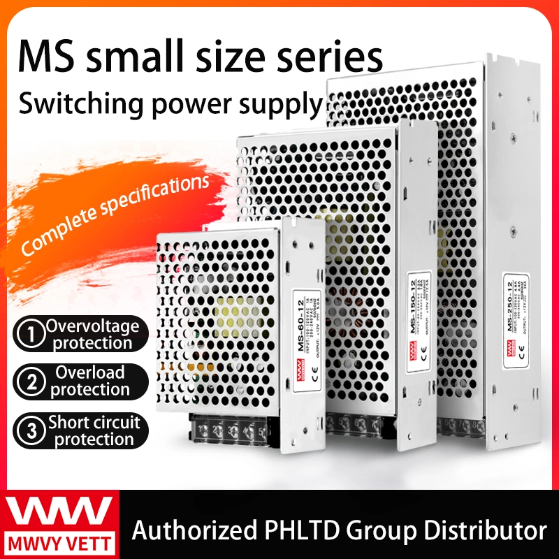 Ms-60-12 60W AC DC Transformer 5V 12V 24V 36V 48V Switching Power Supply 1A 2A 3A 5A 8A 10A 20A 30A 40A 50A SMPS for LED CCTV