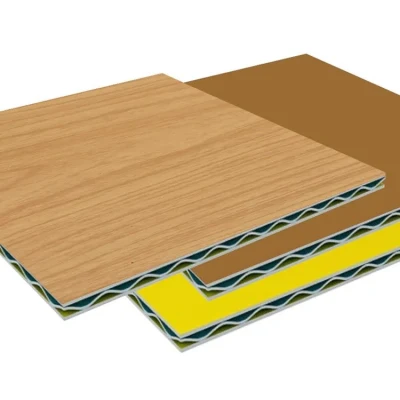 Aluminum Corrugated Composite Panels Accp with Wooden Grain