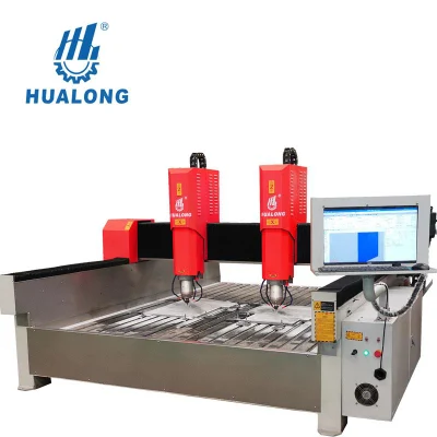 Hualong Stone CNC Router Engraving Machinery Marble Granite Glass Carving Stone Cutting Machine Laser Engraver