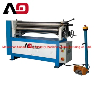  HVAC Duct Forming Electric Galvanized Metal Sheet Steel Plate Rolling Machine Roll Former Roll Bending Machine Hydraulic Roll Bender