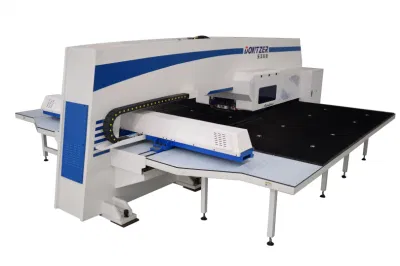 59*98 Inches Fast Speed Galvanized Steel Plate Panel Drilling Machine Tool, CNC Servo Turret Press Punch Punching Machine for Cabinet, Shelf, Stand