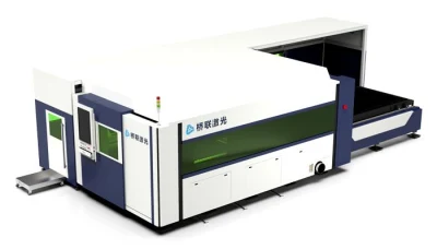Exchange Table with Cover Sheet and Pipe Fiber Laser Cutting CNC Machinery