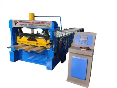  Automatic Color Steel Floor Deck Machine Roof Panel Cold Bending Forming Equipment