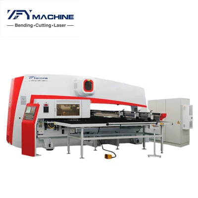 CNC-Controlled Turret Punch Press/ Turret Cutting/ Turret Metal Forming with 2 Repositioning Cylinders