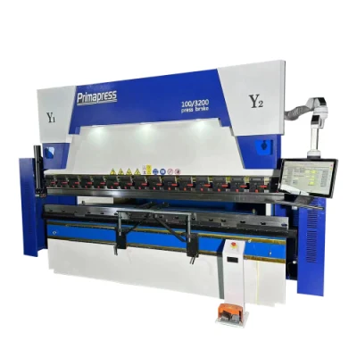 Primapress CNC Hydraulic Press Brake 110t 3200mm 4+1 Axis Bending Machine with Esa630/CT8 Controller for Sheet Metal Processing