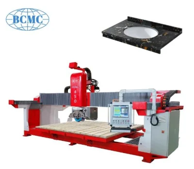 Bcmc Italy Software 5 Axis CNC High Speed Bridge Granite Marble Tile Cutter Stone Cutting and Sink Cutting Millling Engraving Saw Machine in Bosnia