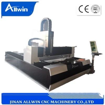 1000W/1500W/3000W CNC Fiber Laser Cutting Machine Single Working Table for Sheet Metal Processing