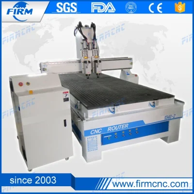 1300*4000mm Wood CNC Router&Engraver with Two Combined Spindles