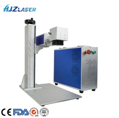  Portable CNC Metal Fiber Laser Marking Engraving Logo Printing Machine 20W 30W 50W with Optional 3D Autofocus for Jewelry Plastic Cup Pigeon Ring